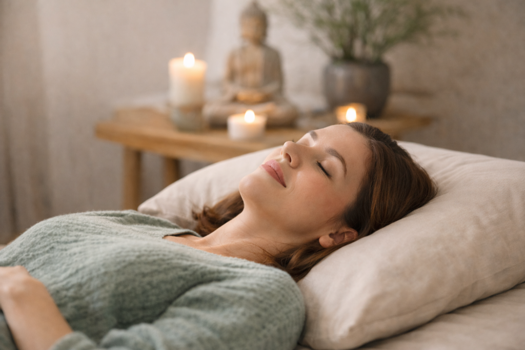 Relaxation allongée en sophrologie